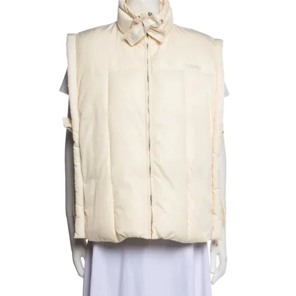 GANNI Shiny Puff Oversized Vest NWT!